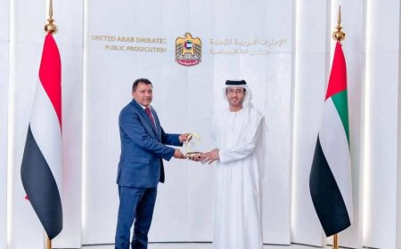 النائب العام يبحث مع نظيره الإماراتي تعزيز التعاون الثنائي في المجالات القانونية