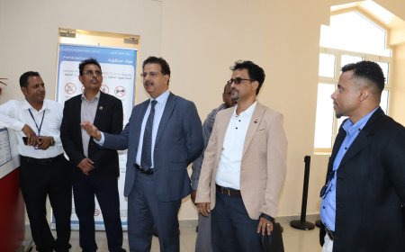 زيارة تفقدية لفريق التوجيه والرقابة الرئاسي إلى مطار سقطرى الدولي