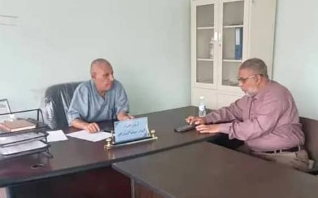 الدعيس والأصبحي يناقشان عملية إحصاء مزارع الثروة الحيوانية والنباتية في تعز