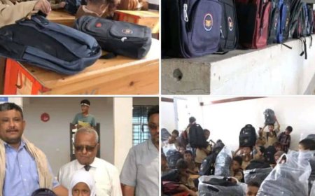 خلية الأعمال الإنسانية توزع 2000 حقيبة مدرسية مع مستلزماتها للطلاب في حيس بمحافظة الحديدة.