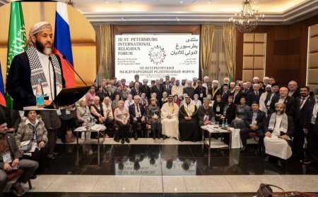 وزير الأوقاف والإرشاد يشارك في المنتدى الديني الدولي الثالث بسانت بطرسبرغ