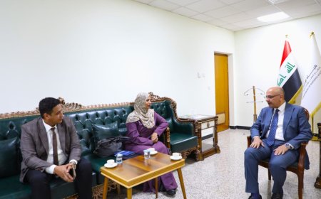 رئيسة الجهاز المركزي للإحصاء تزور هيأة الإحصاء العراقية وتبحث سبل الاستفادة من تجربتها في التعداد الإلكتروني والحسابات القومية