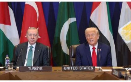 ترامب يقوم بإبعاد امير قطر من مقعده امام الرؤساء و القادة ( فيديو )