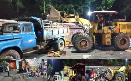 انطلاق حملة واسعة لرفع القمامة من شوارع وأحياء مديرية القاهرة بتعز