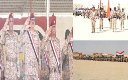 اللواء 315 مدرع يقيم عرضاً عسكرياً بمناسبة ذكرى ثورتي سبتمبر وأكتوبر