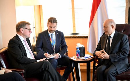 رئيس مجلس القيادة يستقبل وزير الخارجية الالماني