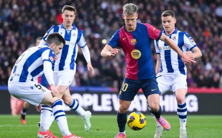 برشلونة يعتلي صدارة الدوري الإسباني بعد الفوز على ريال سوسيداد