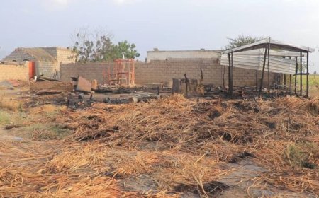 الحديدة.. حريق يلتهم خيام ثلاث أسر في قرية بمديرية حيس