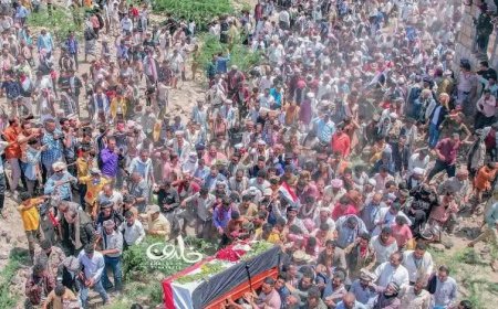 سيول بشرية تودع الشهيدة أفتهان المشجري الى جناة الخلد 