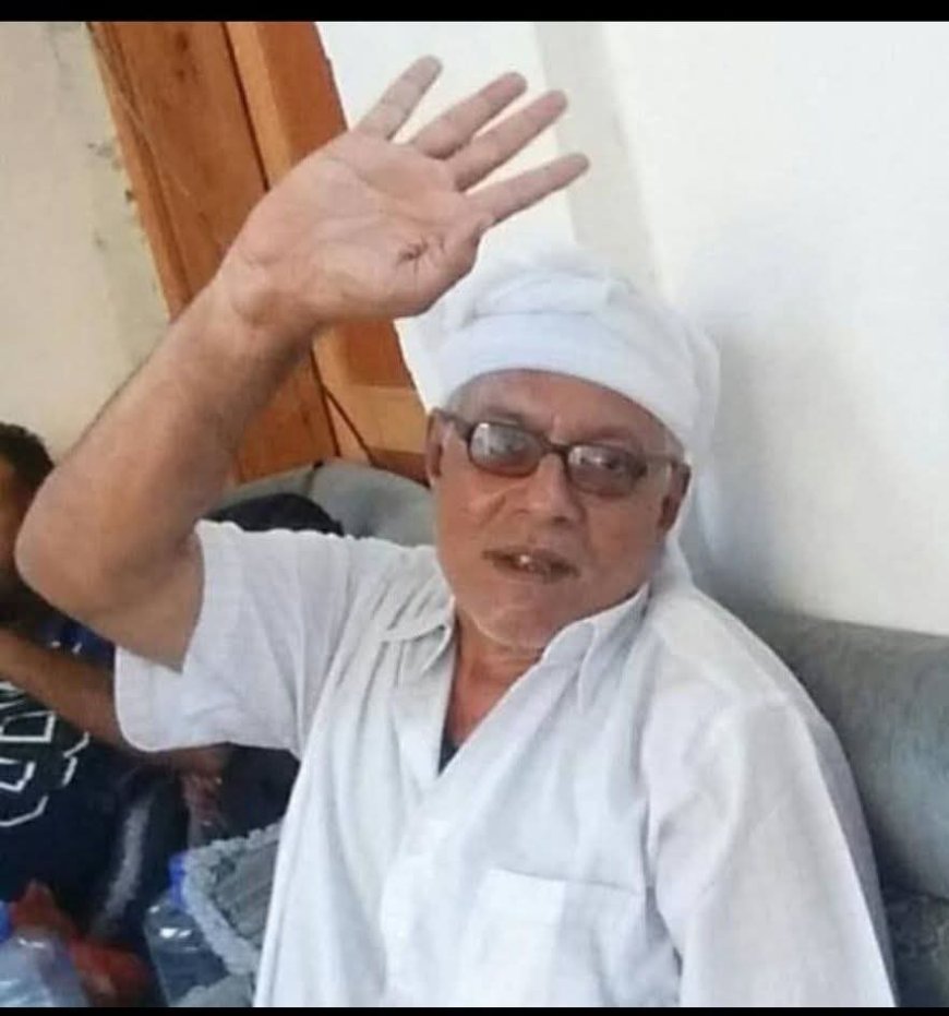المناضل أديب العيسي يعزي آل باهارون في وفاة الدكتور محمد باهارون