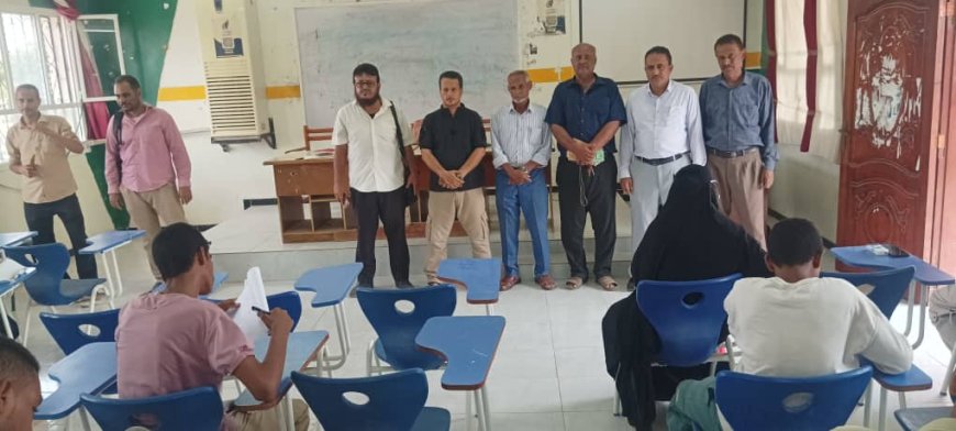 كلية صبر للعلوم والتربية جامعة لحج تدشن امتحانات المفاضلة للعام الجامعي