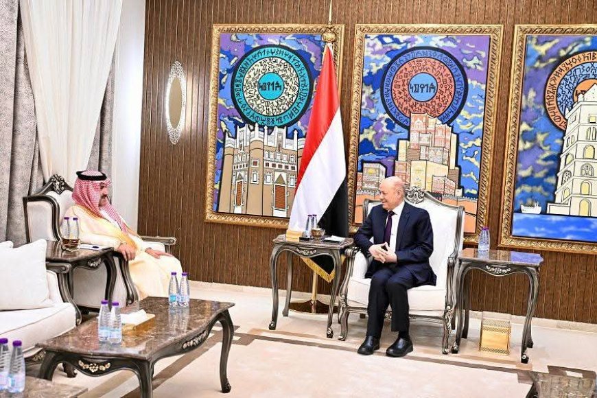 رئيس مجلس القيادة يستقبل سفير المملكة العربية السعودية