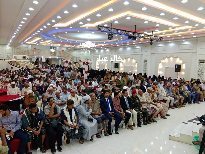 منظمات المجتمع المدني تكرم الشخصية الاجتماعية والسياسية حسن غيثان وسط مشاركة وأسعة بأبين