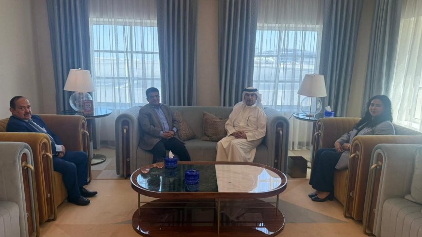 وزير النفط والمعادن يصل البحرين لرئاسة وفد بلادنا في مؤتمر الشرق الأوسط للنفط والغاز والعلوم الجيولوجية