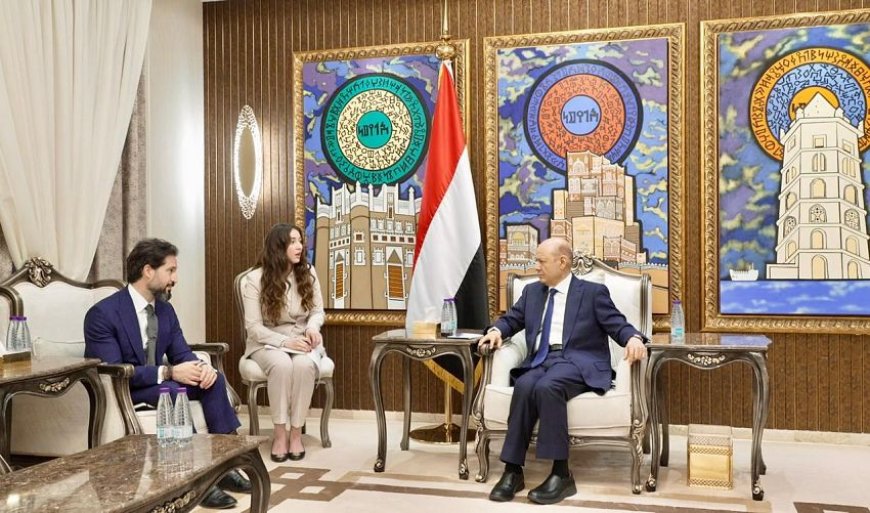 رئيس مجلس القيادة يستقبل القائم بأعمال سفارة الولايات المتحدة