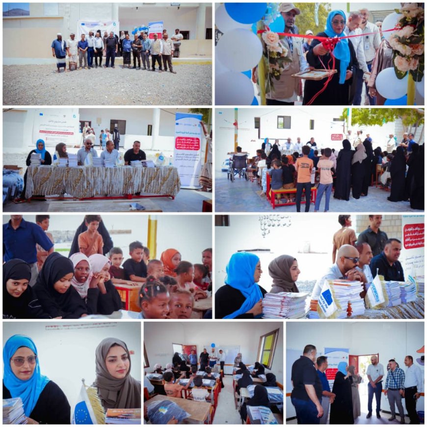 ضمن مشروع تكامل .. مؤسسة نبض الحياة الخيرية تدشن أنشطة التعليم التعويضي بمنطقة كود قرو ورأس عباس بمديرية البريقة 