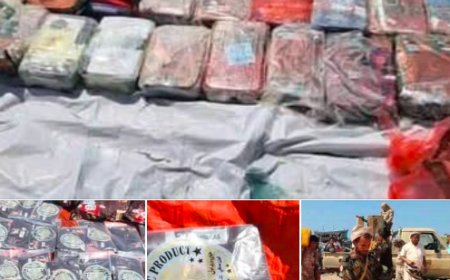 احباط تهريب طن من المخدرات في خور عميرة بلحج