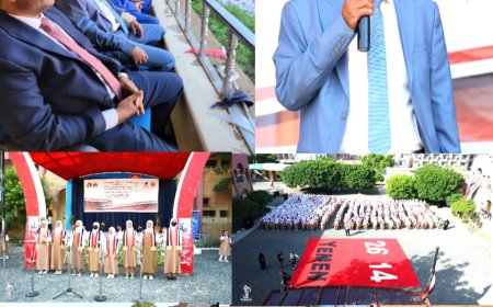 مدير عام “القاهرة” يحضر احتفالية مدرسة زيد الموشكي بذكرى ثورتي سبتمبر وأكتوبر