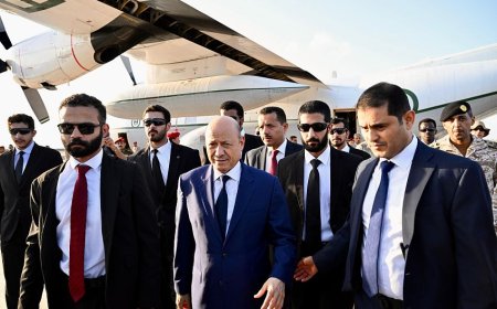 رئيس مجلس القيادة يؤكد من عدن اهمية التركيز على اولوية استعادة وبناء المؤسسات وتخفيف المعاناة