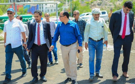 تعز.تسليم مشروع تعشيب ملاعب نادي الصقر إلى الشركة المنفذة.