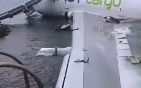 بالفيديو.. سقوط طائرة إماراتية بعد انحرافها عن المدرج (تفاصيل الأضرار والضحايا)