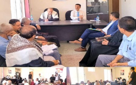 المخلافي والمشمر يترأسان اجتماع تنفيذي «القاهرة» لمناقشة الخطط التنموية وتعزيز الأداء الإداري