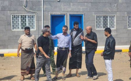 لجنة من وزارة العدل تزور إصلاحية السجن المركزي بمدينة المخا