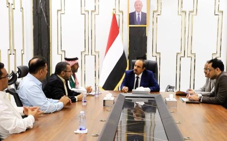 محافظ حضرموت الأستاذ مبخوت بن ماضي يناقش مع مركز الملك سلمان للإغاثة إطلاق مشروعين صحيين حيويين في المحافظة