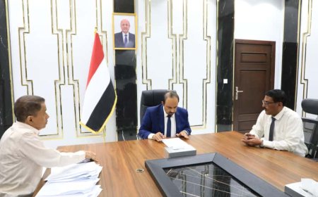 محافظ حضرموت الأستاذ مبخوت بن ماضي يعمّد عددًا من مشاريع البنية التحتية بمديرية تريم