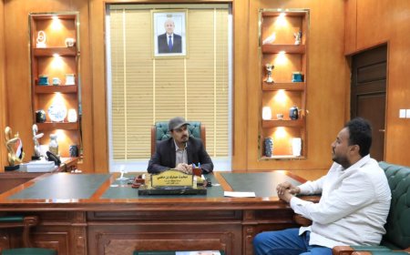 محافظ حضرموت الأستاذ مبخوت بن ماضي يوجه بتسريع العمل في صيانة الخط الدولي "الريان - حضاتهم"