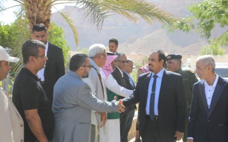 محافظ حضرموت مبخوت بن ماضي يضع حجر الأساس لمركز البكرية الخيري للغسيل الكلوي في دوعن