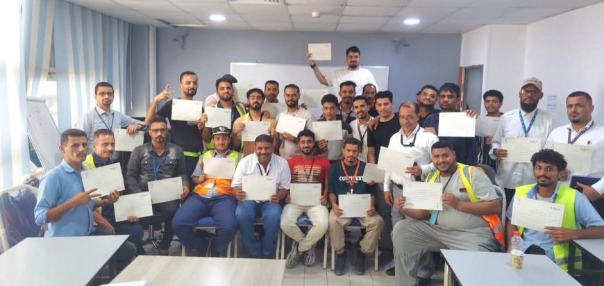 مطار عدن الدولي يواصل تنفيذ البرنامج التدريبي الخاص بالتوعية الأمنية لموظفيه
