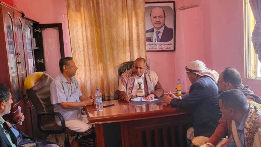 وكيل أول محافظة تعز يزور مديرية مشرعة وحدنان للاطلاع على احتياجات المديرية  