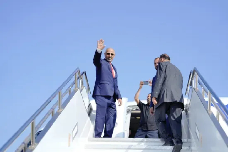 اللواء عيدروس الزُبيدي يغادر عدن