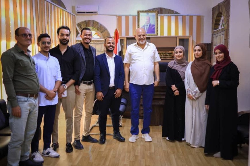 محافظ تعز يلتقي بالفريق المنظم لحدث تيدكس .