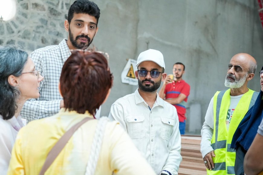 مدير عام صيرة ووفد فرنسي يزورون مشروع ترميم سينما برافين “أروى” بعدن