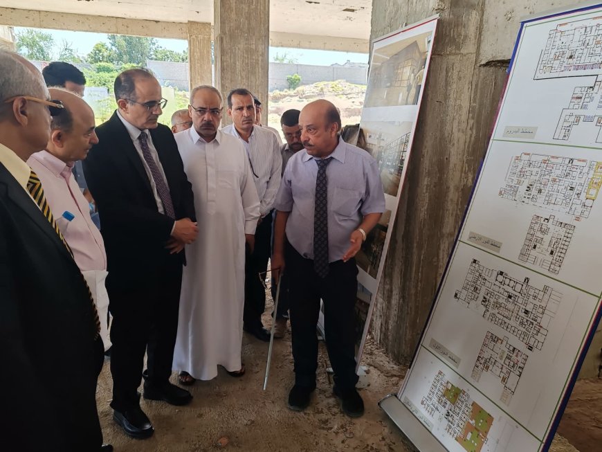 وزير الصحة يطلع على سير الأعمال الإنشائية بمستشفى الأمل للأورام في عدن