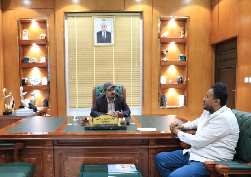 محافظ حضرموت الأستاذ مبخوت بن ماضي يوجه بتسريع العمل في صيانة الخط الدولي "الريان - حضاتهم"