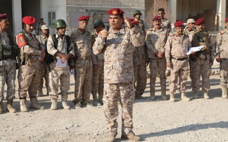 سيئون: تنفيذ تمرين عملياتي لوحدات المنطقة العسكرية الأولى واللواء 37 مدرع