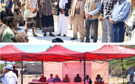 تدشين توزيع 600 رأس ماعز للمستفيدين من مشروع "سبل العيش والقدرة على الصمود" بالمخا