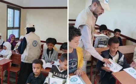 جمعية حصن حجرمين الخيرية التنموية تطلق المرحلة الأولى من مشروع تسليم الكتب الدراسية.