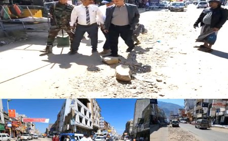 مدير عام "القاهرة" يسلم موقع مشروع سفلتة شارع التحرير الأسفل بتعز إيذاناً ببدء التنفيذ