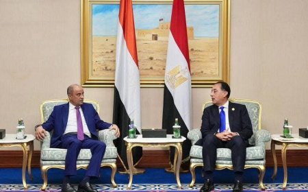 رئيس الوزراء يستعرض مع نظيره المصري العلاقات الأخوية وآفاق تنمية التعاون الثنائي في مختلف المجالات