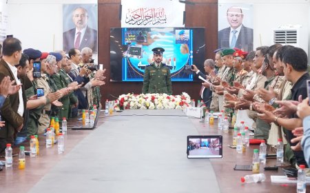 الباحث العقيد صالح باسمير ينال درجة الماجستير من الأكاديمية العسكرية العليا كلية القيادة والأركان بعدن