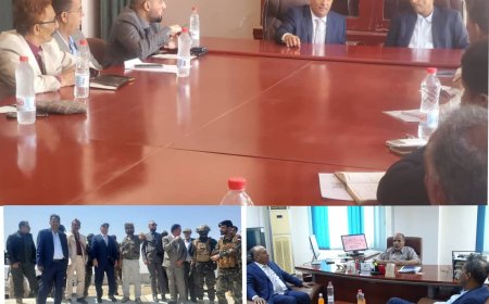 نائب وزير الصناعة والتجارة يزور أبين لبحث تطوير القطاع الصناعي والاستثماري