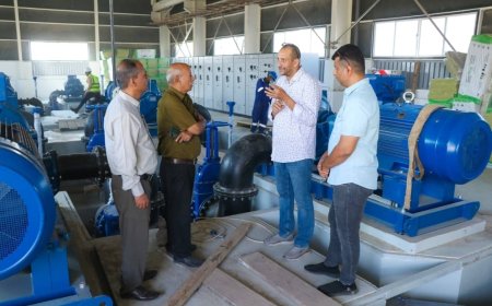 فريق من رئاسة الانتقالي بعدن يطلع على أوضاع مؤسسة الميا