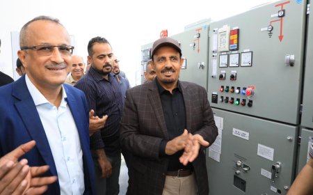 ​محافظ حضرموت الأستاذ مبخوت بن ماضي يُدشّن مشاريعًا كهربائية حيوية بقدرة 61.5 ميجافولت أمبير لتخفيف الأحمال وتحسين الخدمة بمديرية المكلا