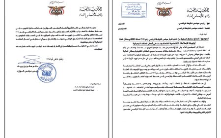 رئاسة الوزراء تطالب القيادة الرئاسية بالتدخل العاجل لإلزام محافظ المهرة بتوريد الإيرادات