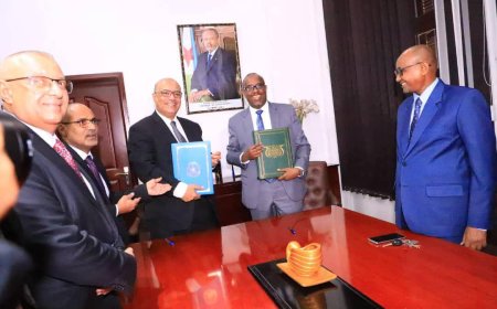 توقيع مذكرة تفاهم بين اليمن وجيبوتي في مجالات الاتصالات وتكنولوجيا المعلومات والتحول الرقمي