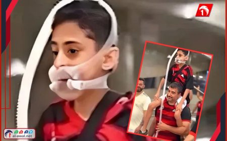 أب يحمل العالم على كتفيه…مشهد إنساني يشعل مواقع التواصل 